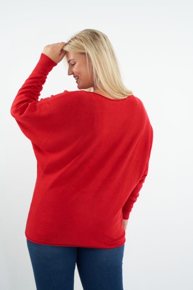 Pullover mit Fledermausärmeln image number 3