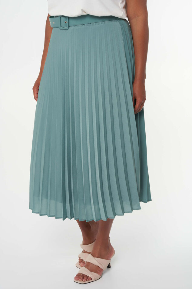 Faltenrock in Midi-Länge image number 6