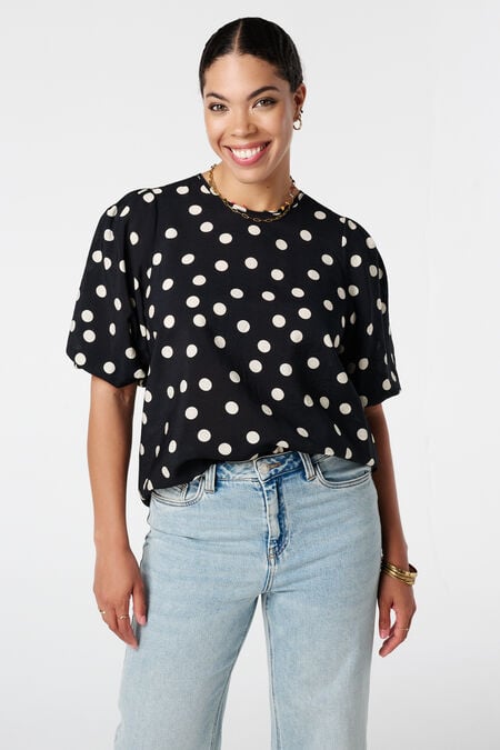 Bluse mit Punktmuster Bluse mit Punktmuster