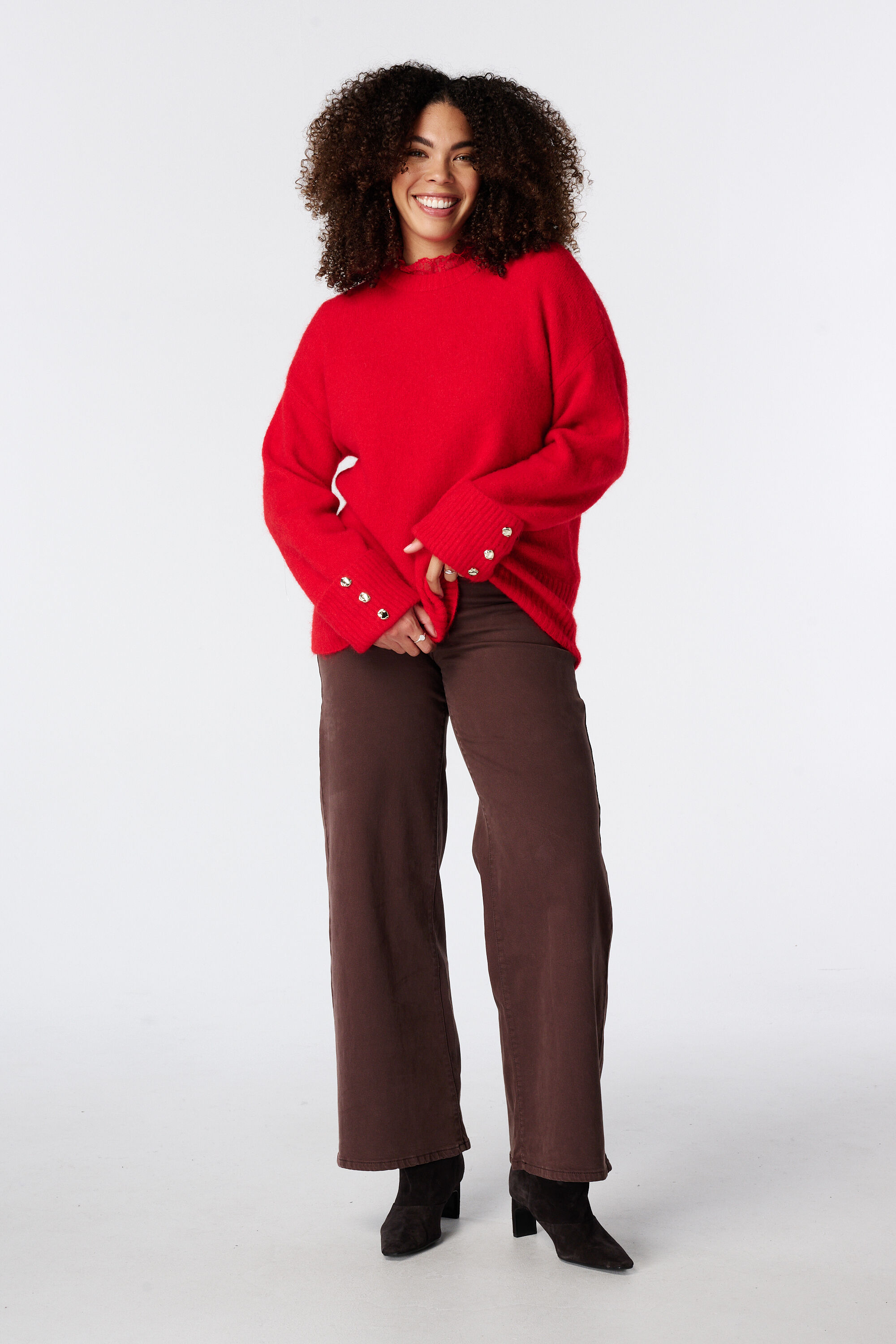 Pullover mit Manschettenkn&ouml;pfen image number 5