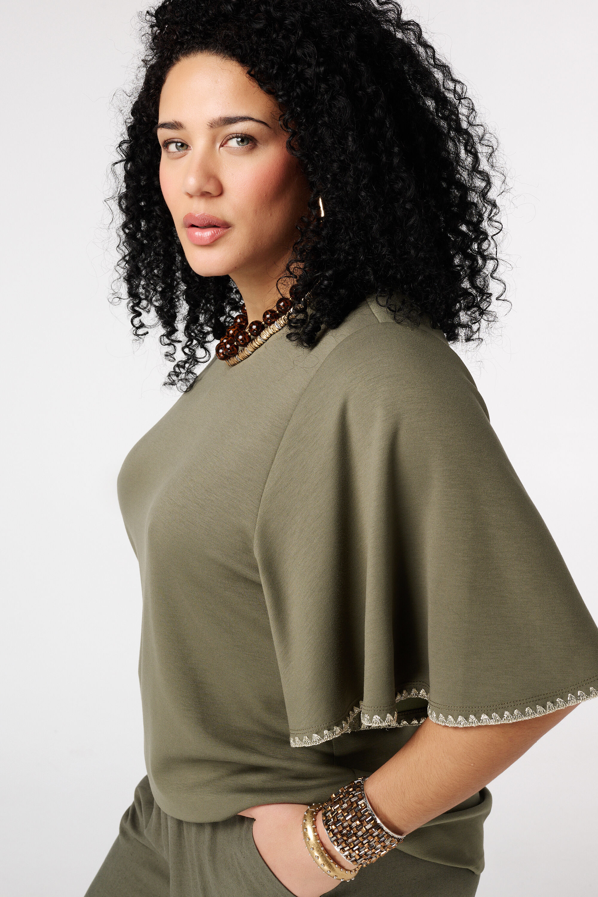 T-Shirt mit Schmetterlings&auml;rmeln image number 4