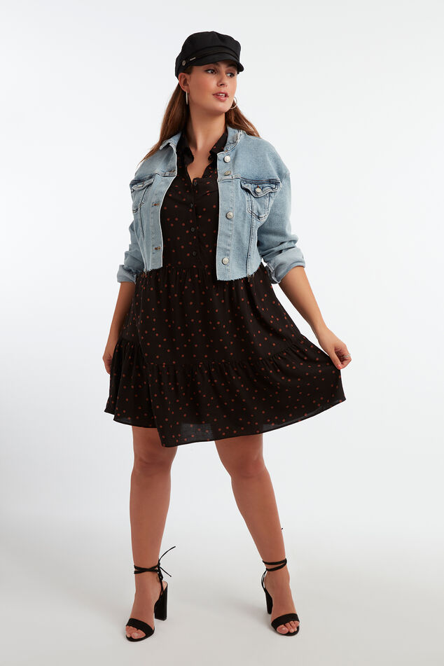 Kurz geschnittene Jeansjacke image number 3