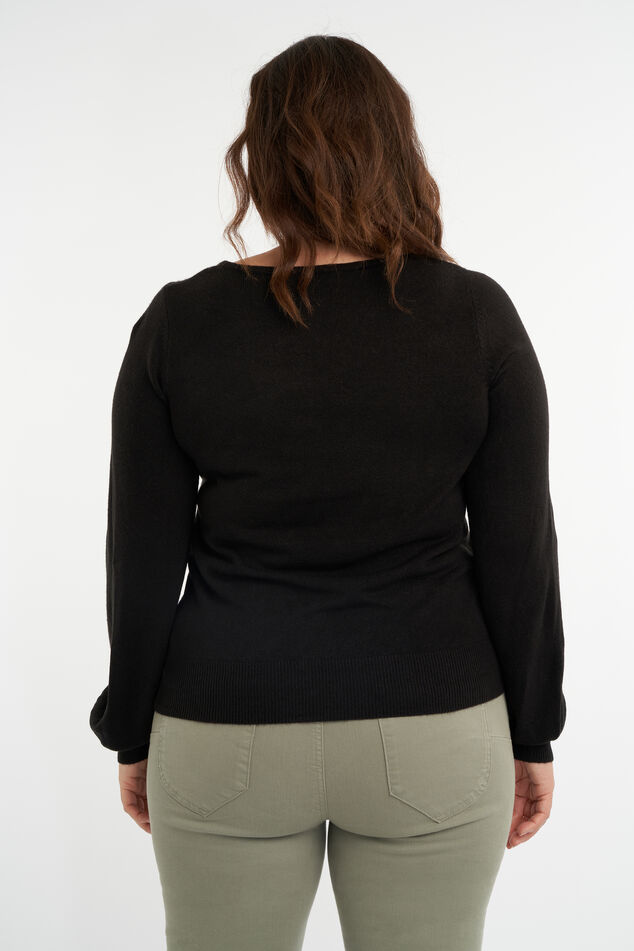 Sweatshirt mit eckigem Ausschnitt  image number 3