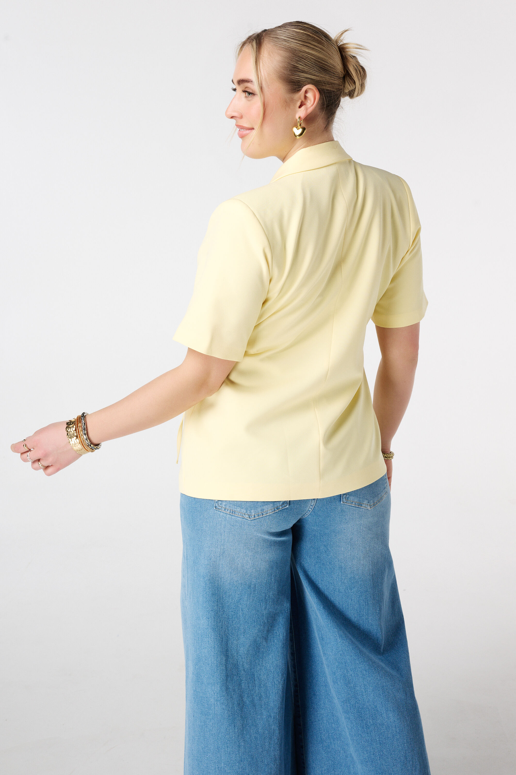 Blazer mit kurzen &Auml;rmeln und Wickeloptik image number 3