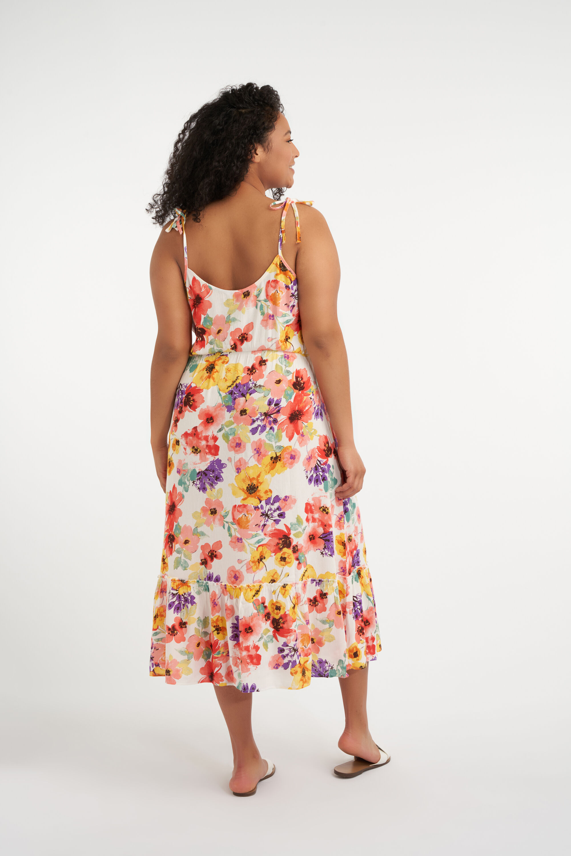 Midikleid mit Blumen-Print image number 3