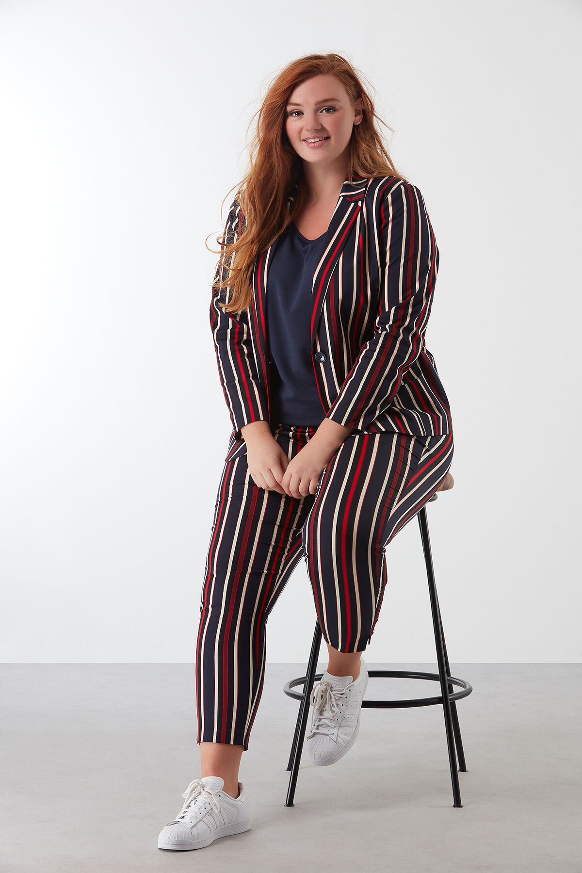 Gestreifter Blazer image number 4