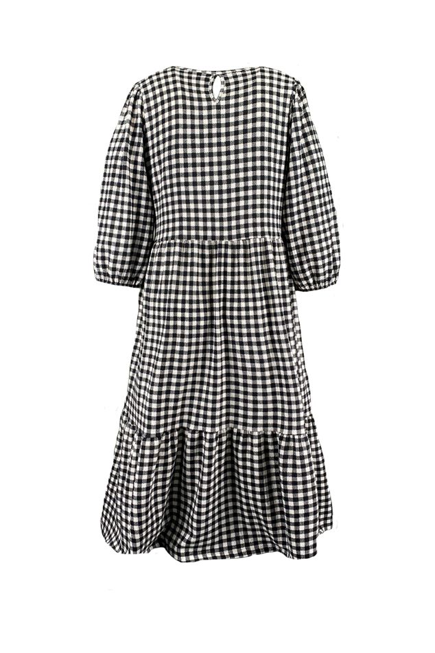 Langes weites Kleid mit Print  image number 2