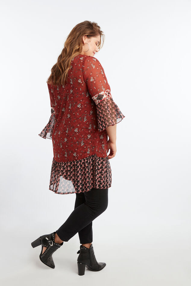 Tunika mit floralem Print image number 5