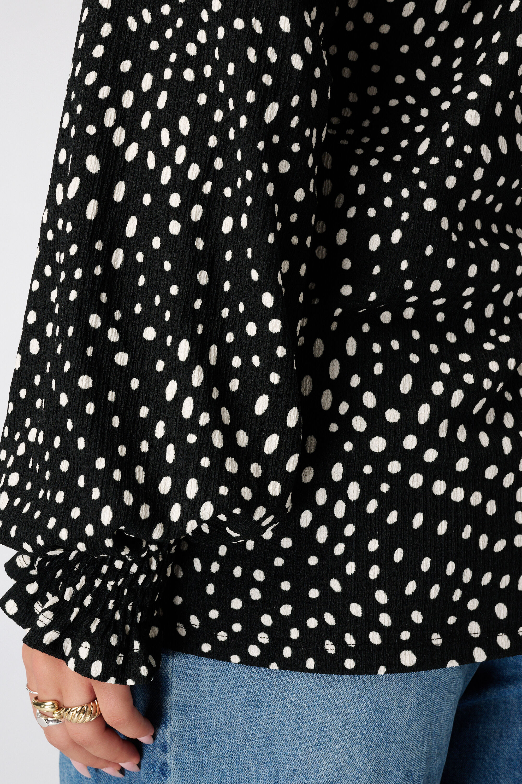 Shirt mit Trompeten&auml;rmeln image number 4