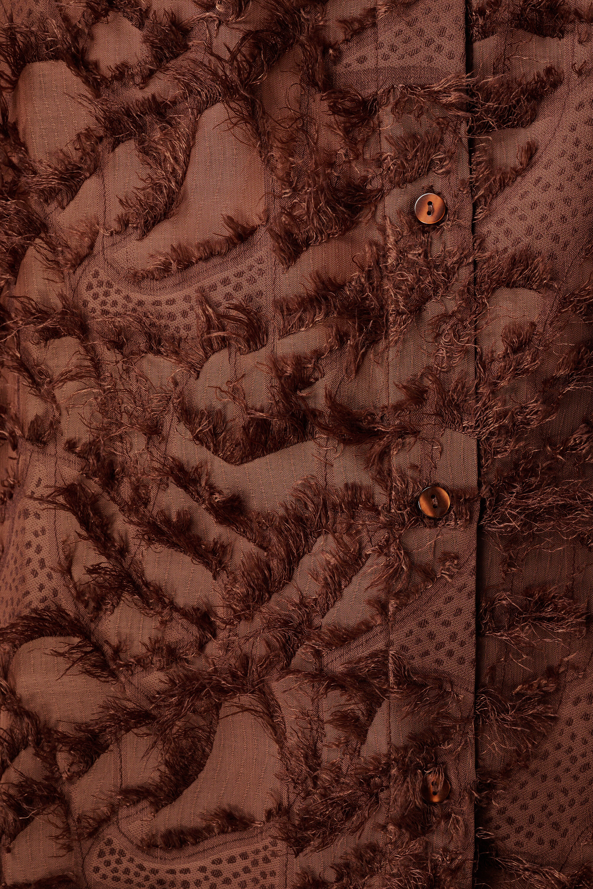 Flauschige Bluse mit Print image number 6