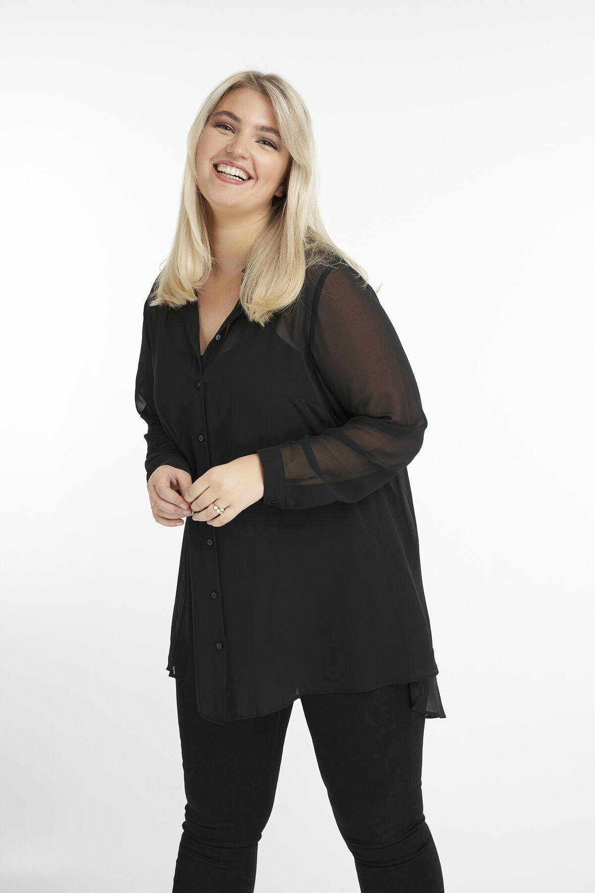 Transparente Bluse image number 6