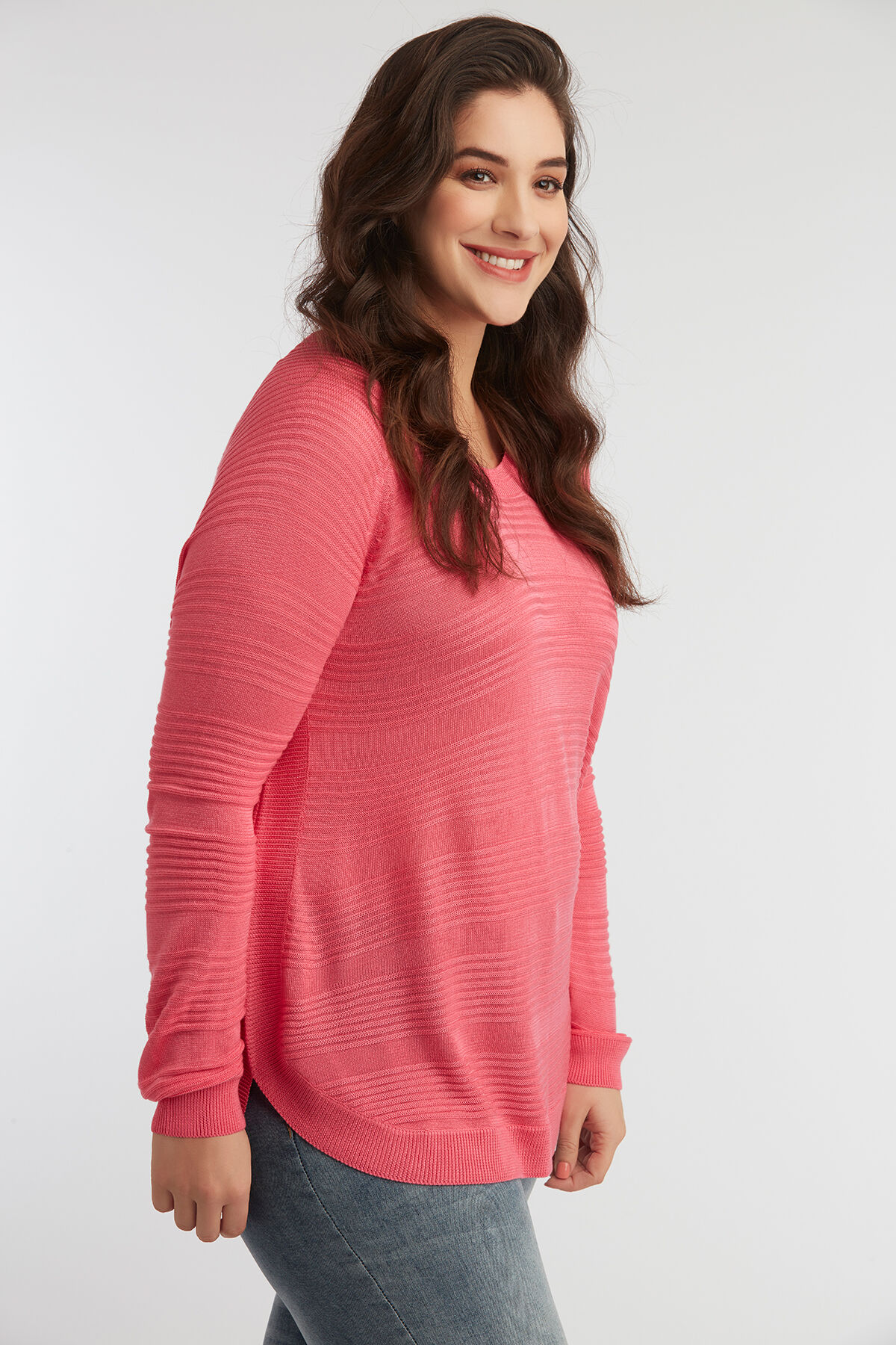 D&uuml;nner Pullover mit Rippenmuster image number 3