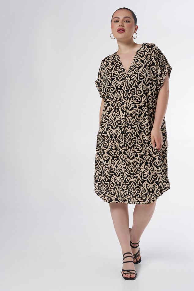 Geräumiges Print-Kleid image number 5