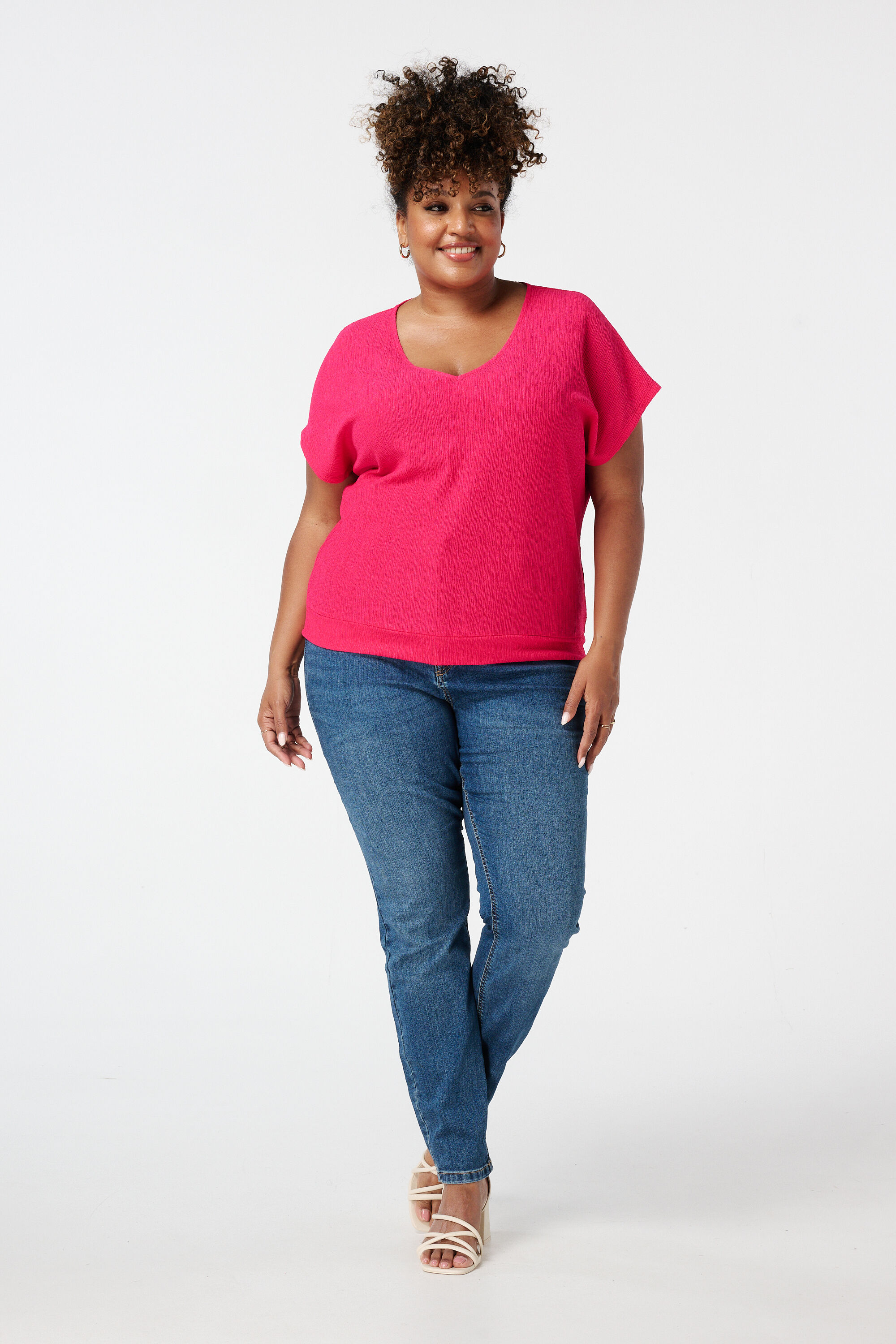 Strukturiertes Oberteil mit Fl&uuml;gel&auml;rmeln image number 5