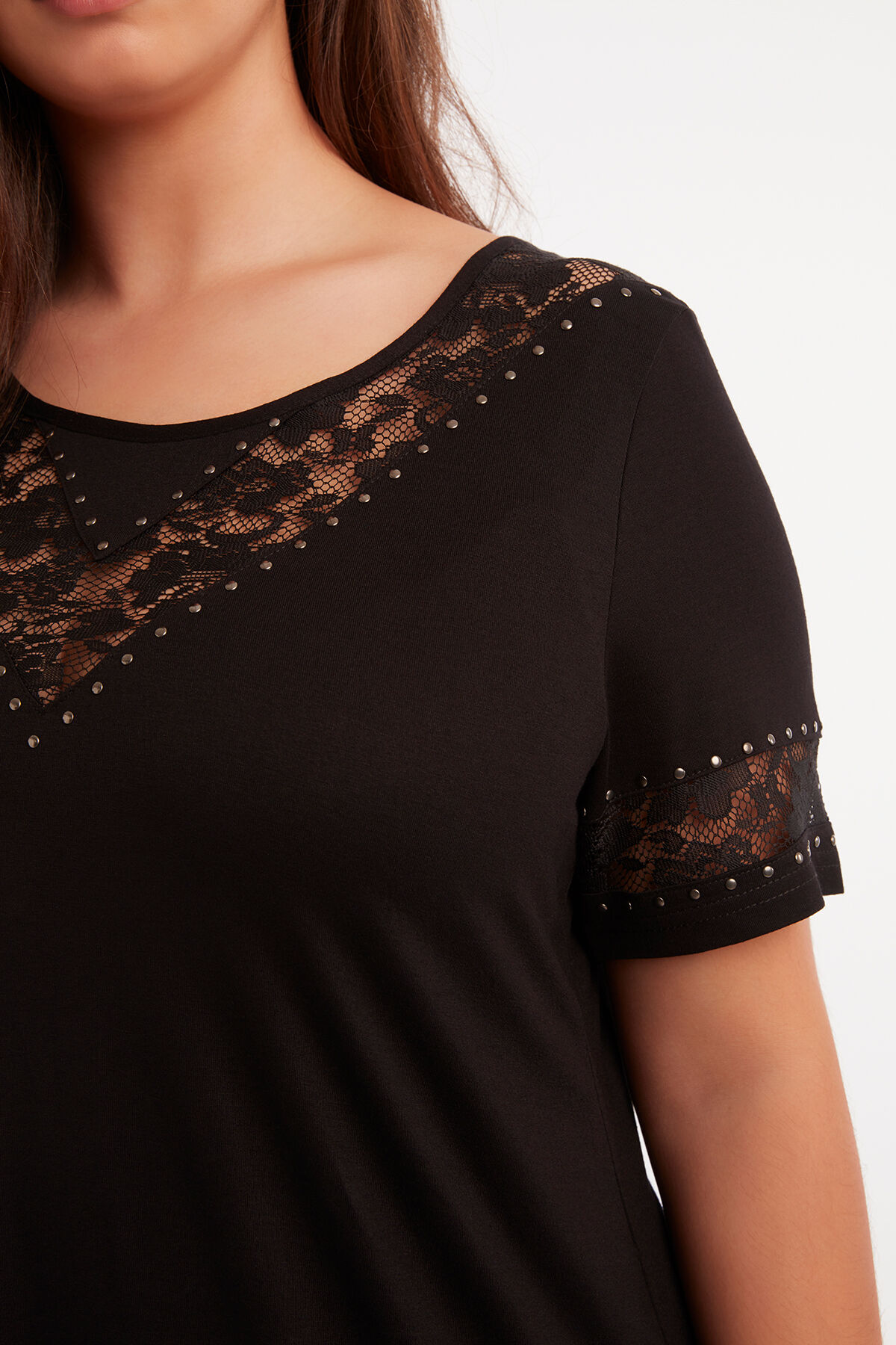 Tunika mit Spitzen-Verzierung image number 4