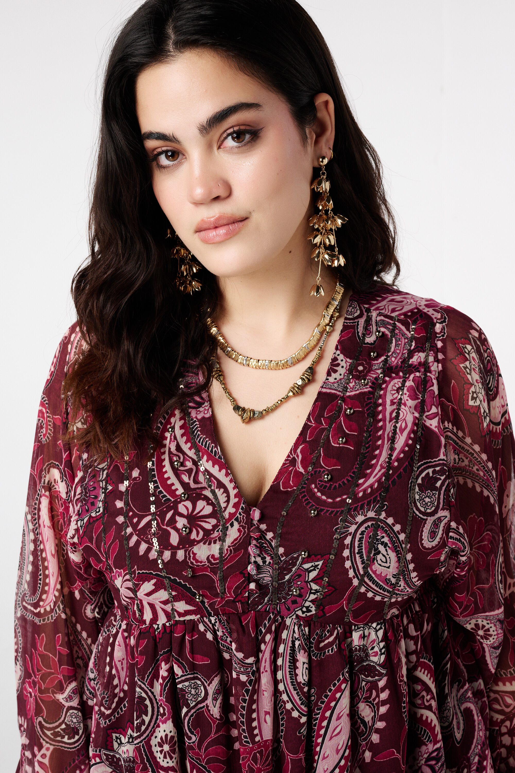 Kleid mit transparenten &Auml;rmeln image number 4