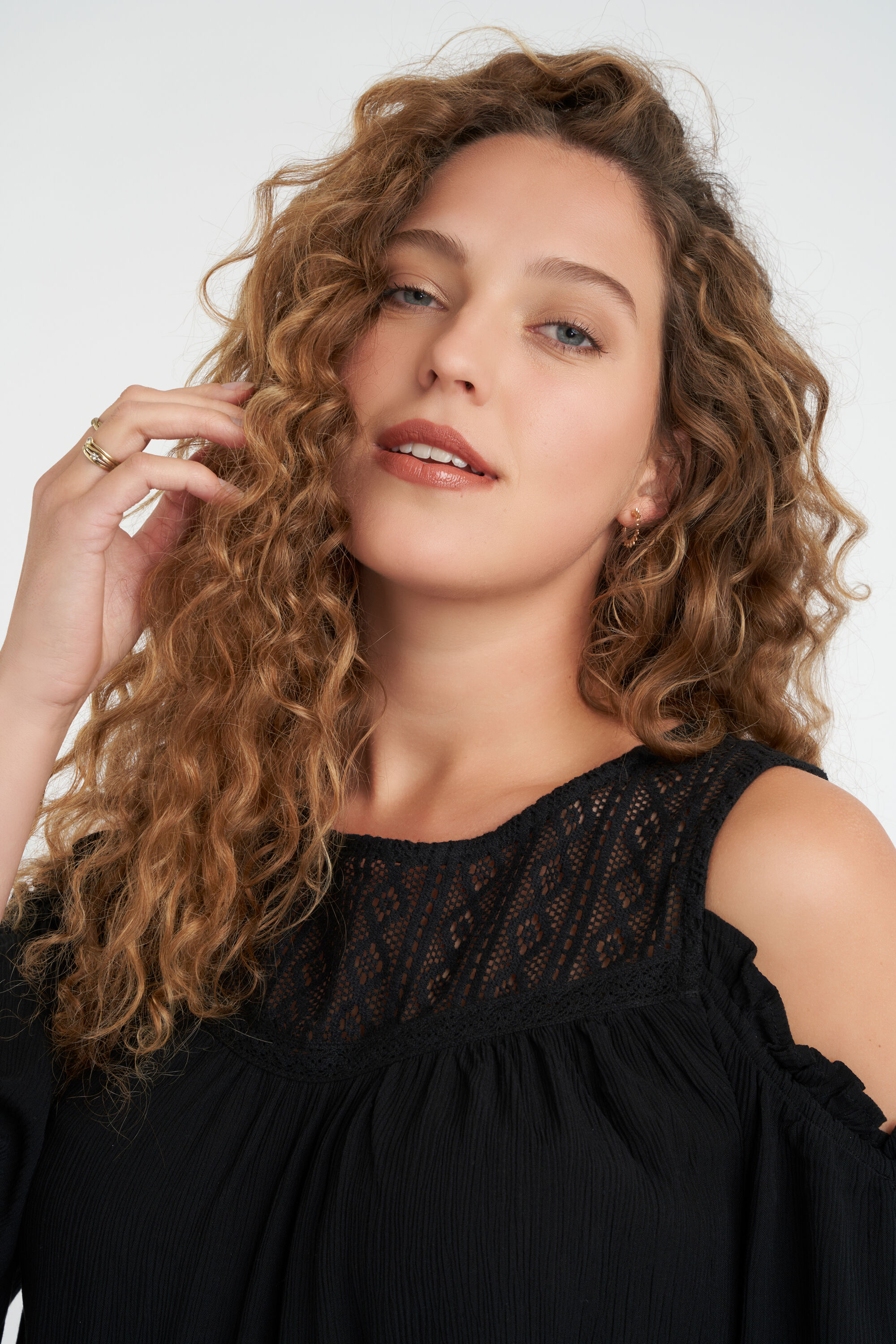 Schulterfreies Bluse image number 4