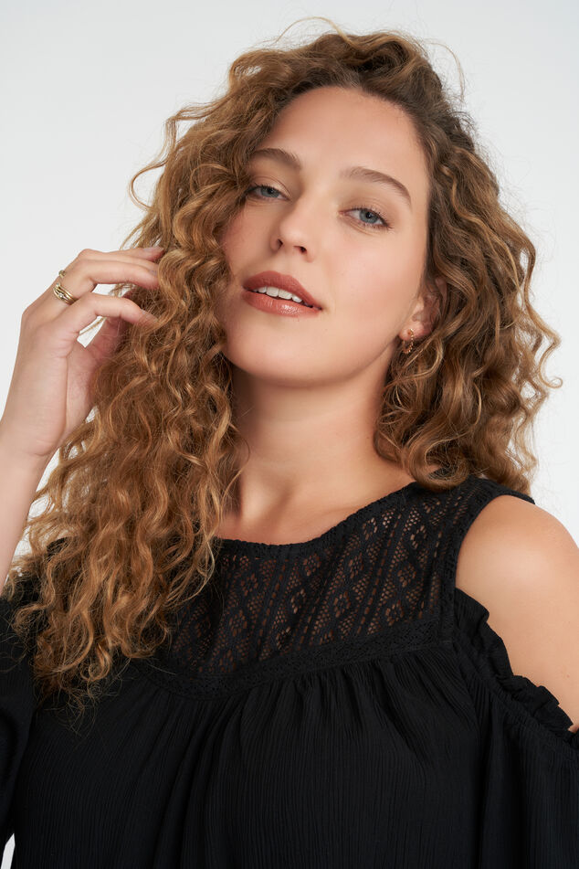 Schulterfreies Bluse image number 4