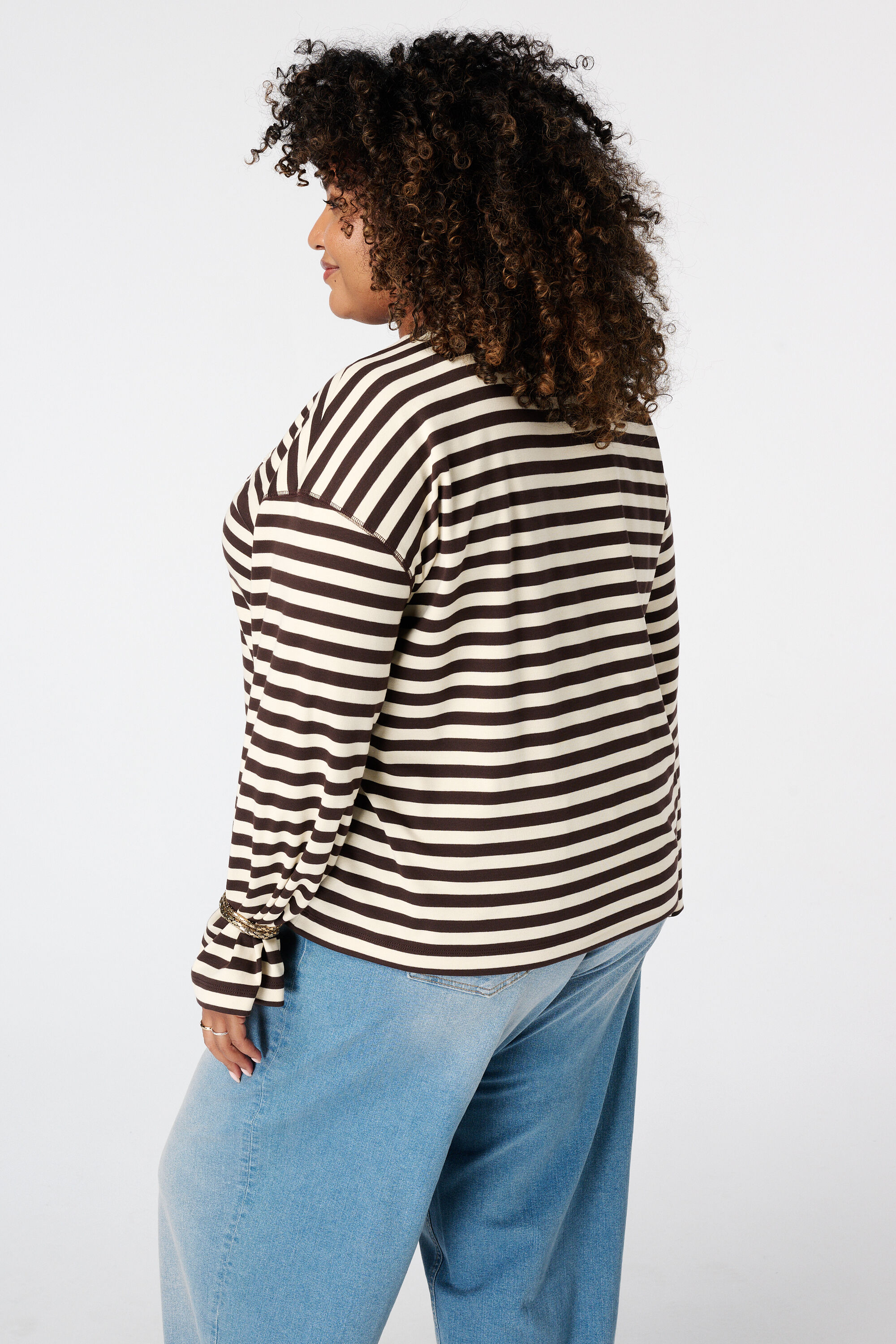 Gestreiftes Langarmshirt image number 3