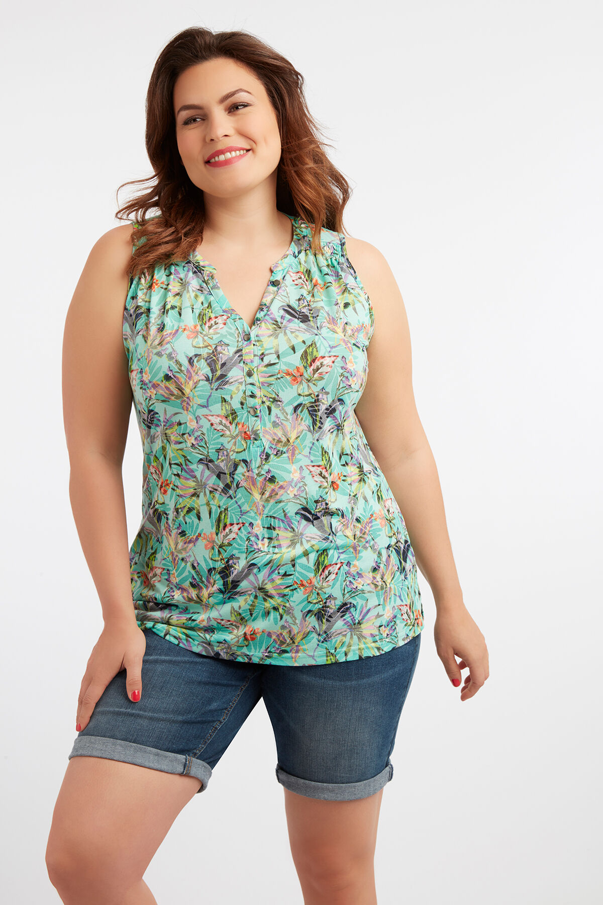 &Auml;rmelloses Top mit Ausbrenner-Effekt image number 3