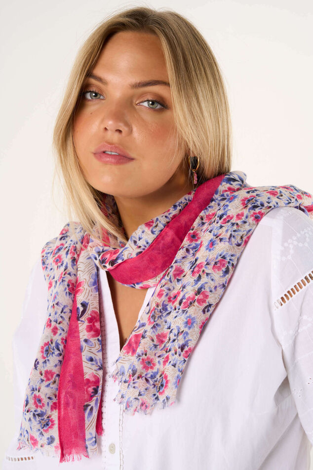 Schal mit Blumen-Print image number 2
