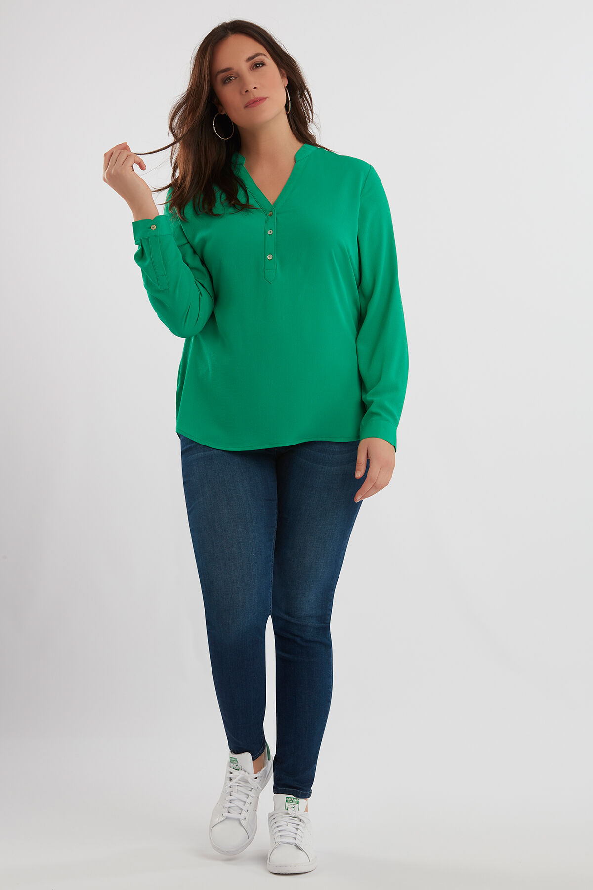 Bluse mit Kn&ouml;pfen image number 3