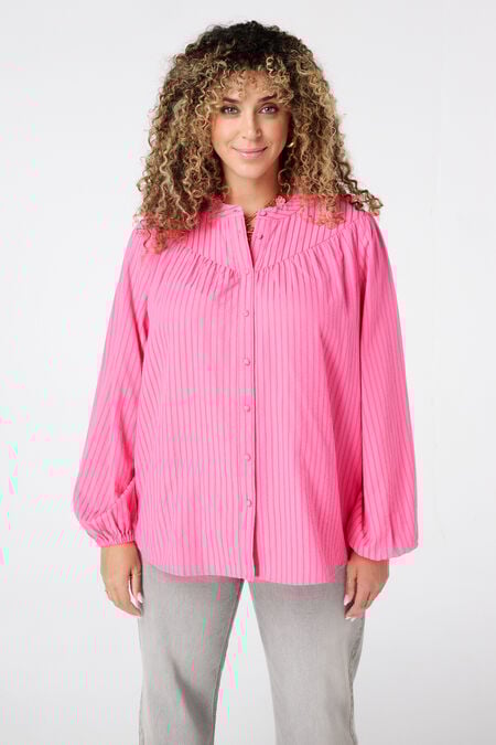 Bluse mit Streifendetail  Bluse mit Streifendetail