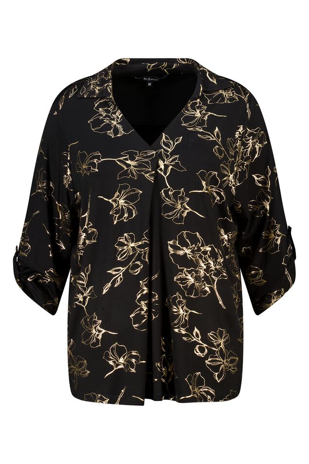 Top mit Stretch und Folienprint image number 1