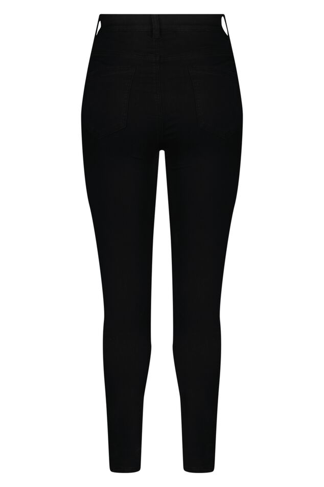 Skinny-Leg-Jeans mit hoher Taille CHERRY image number 2