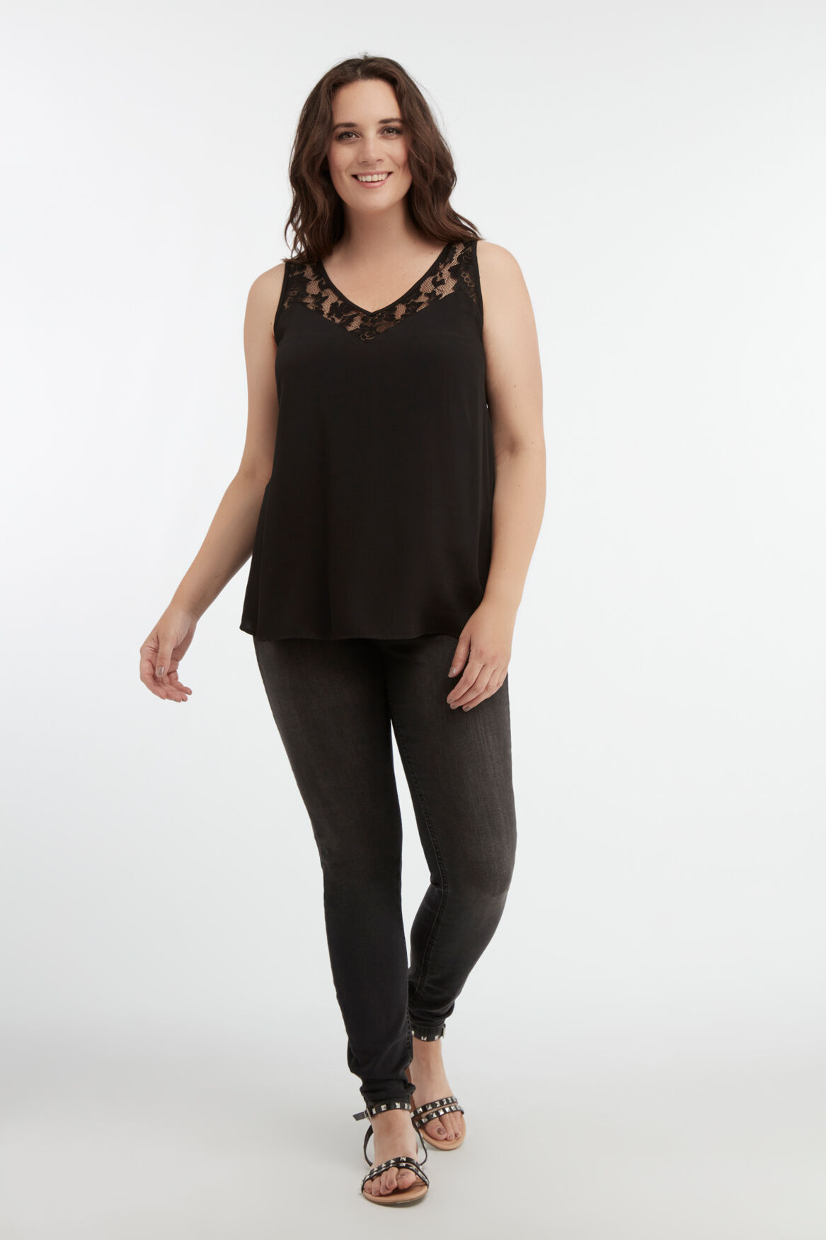 &Auml;rmelloses Spitzen-Oberteil image number 5