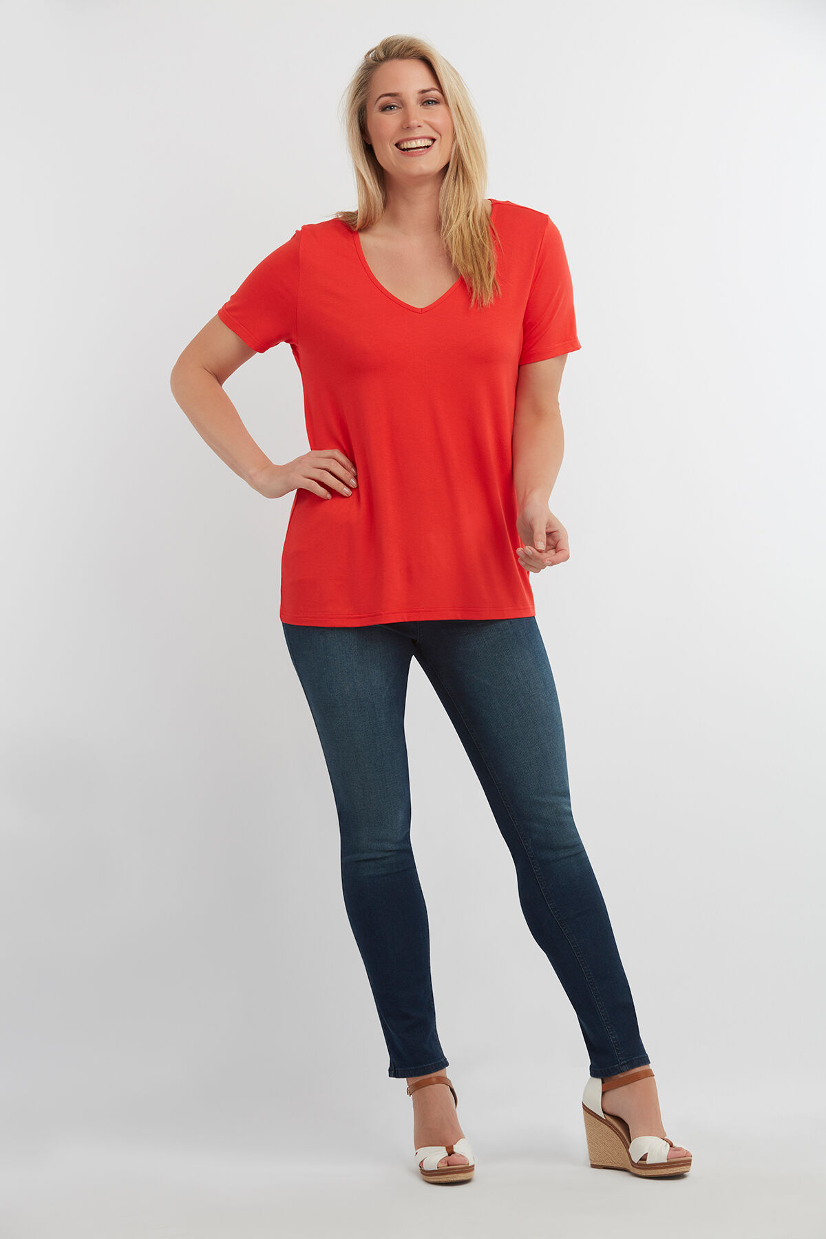 Einfarbiges T-Shirt image number 3