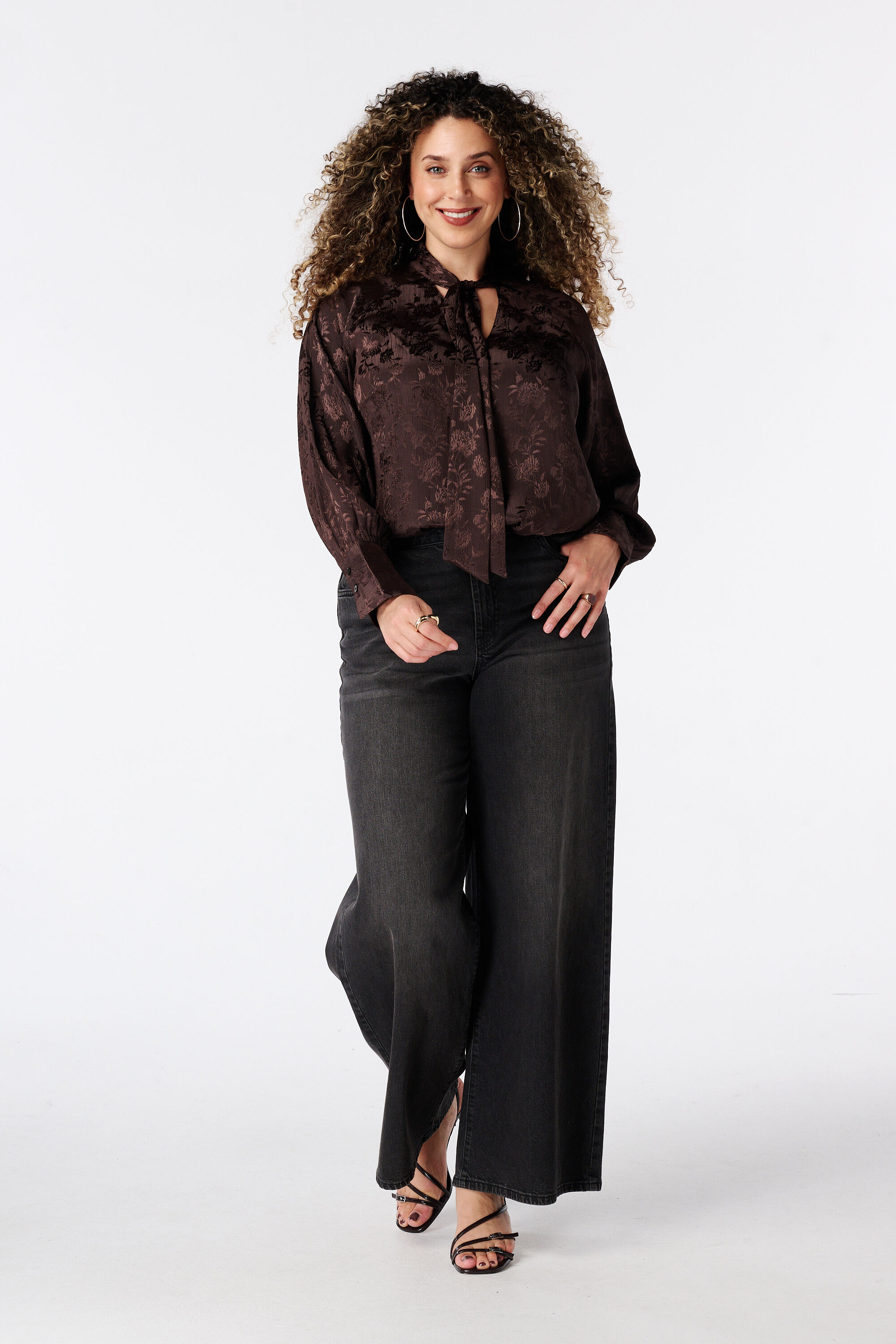 Bluse mit Schaltuch image number 5
