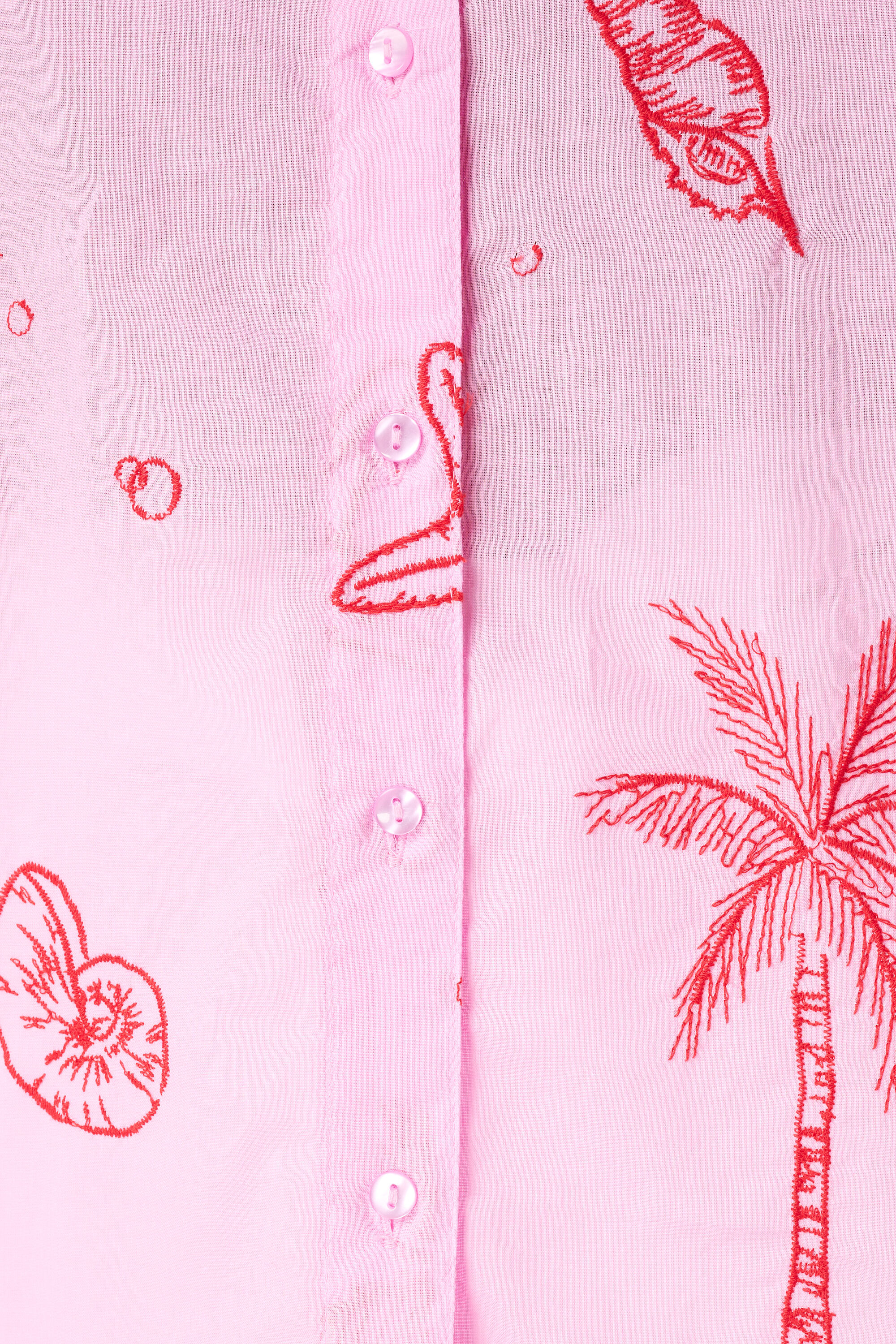 Bluse mit tropischem Print image number 6