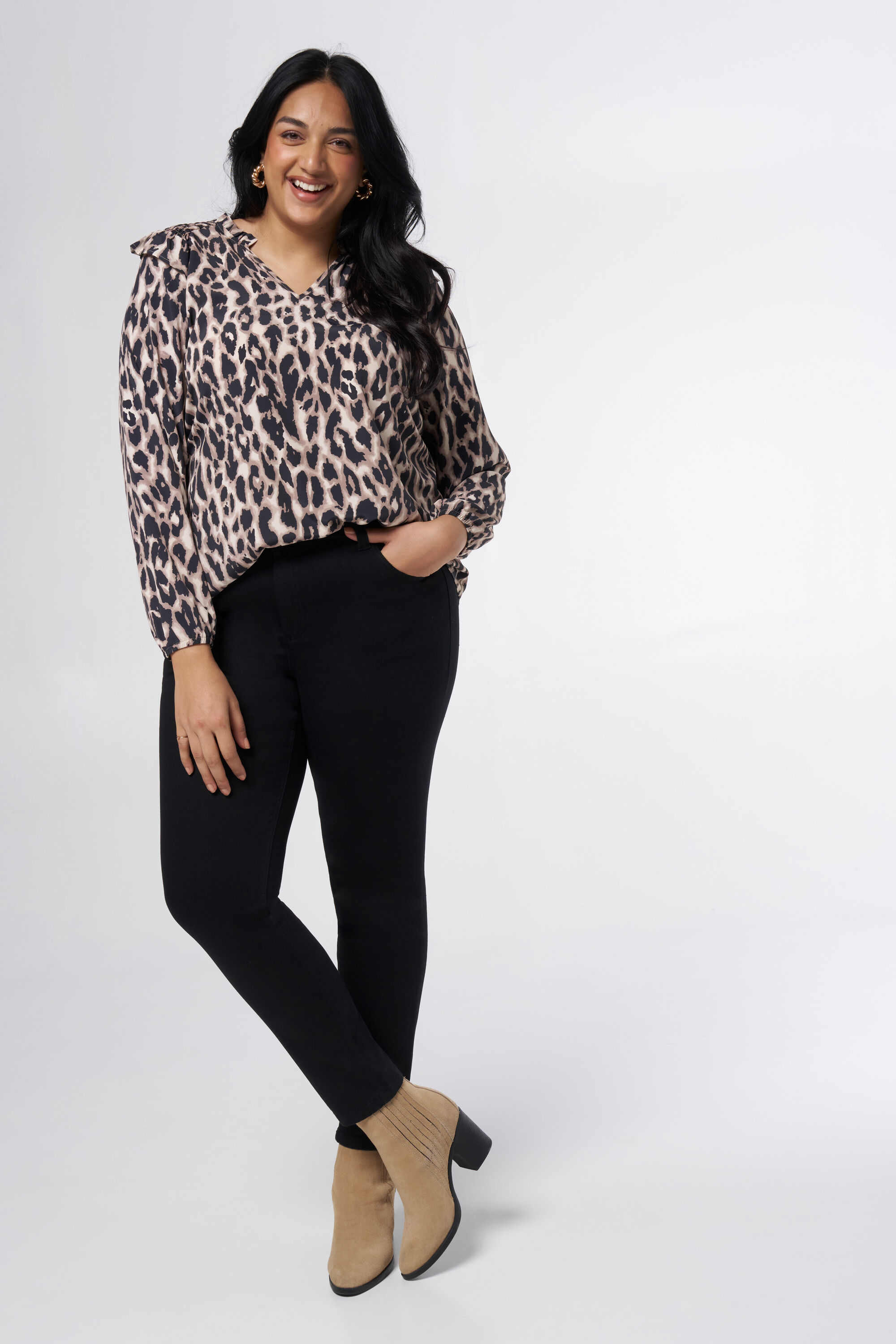 Bluse mit Print image number 5