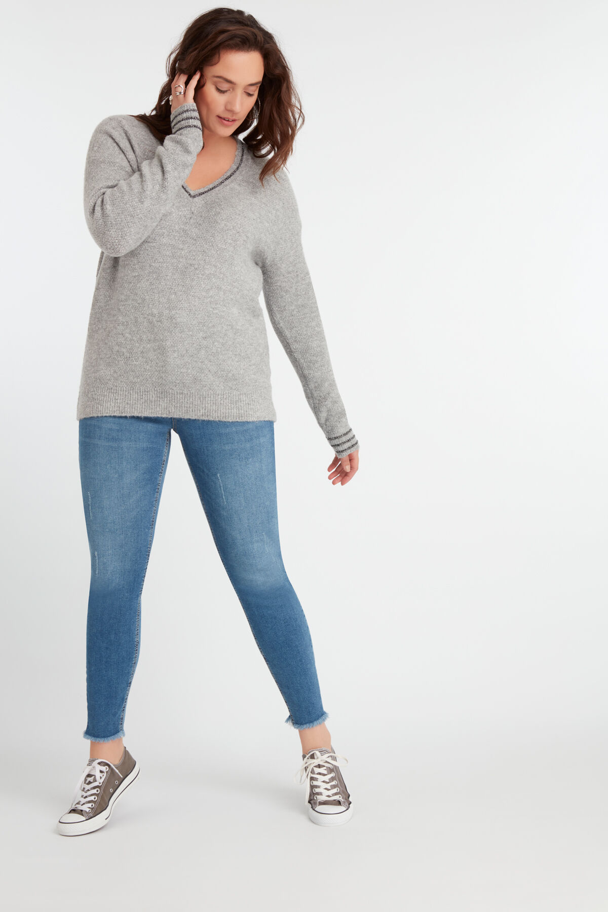 Lurex-Pullover image number 6