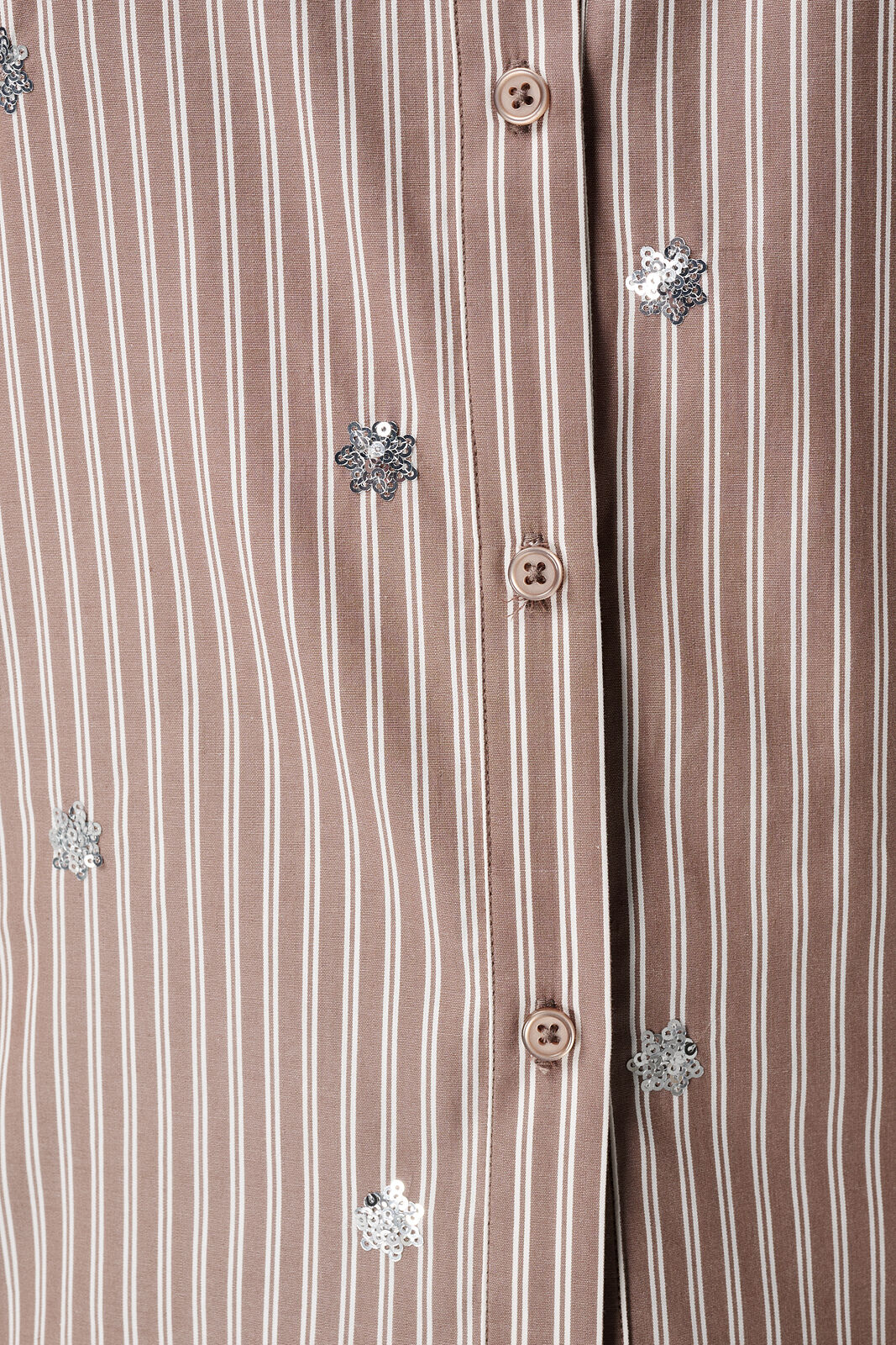 Gestreifte Bluse mit Pailletten image number 6