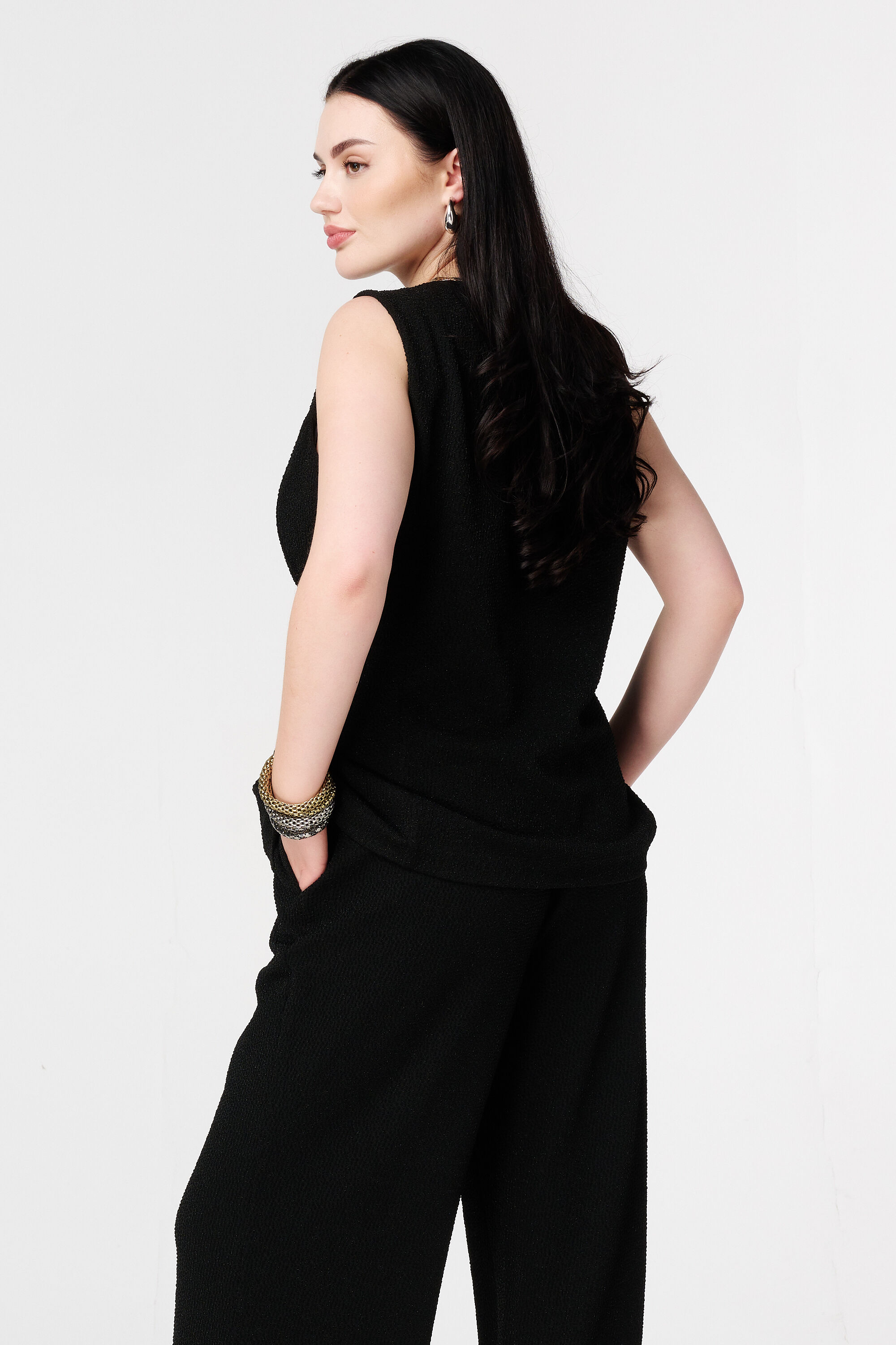 Weste mit Kn&ouml;pfen und Lurex image number 3