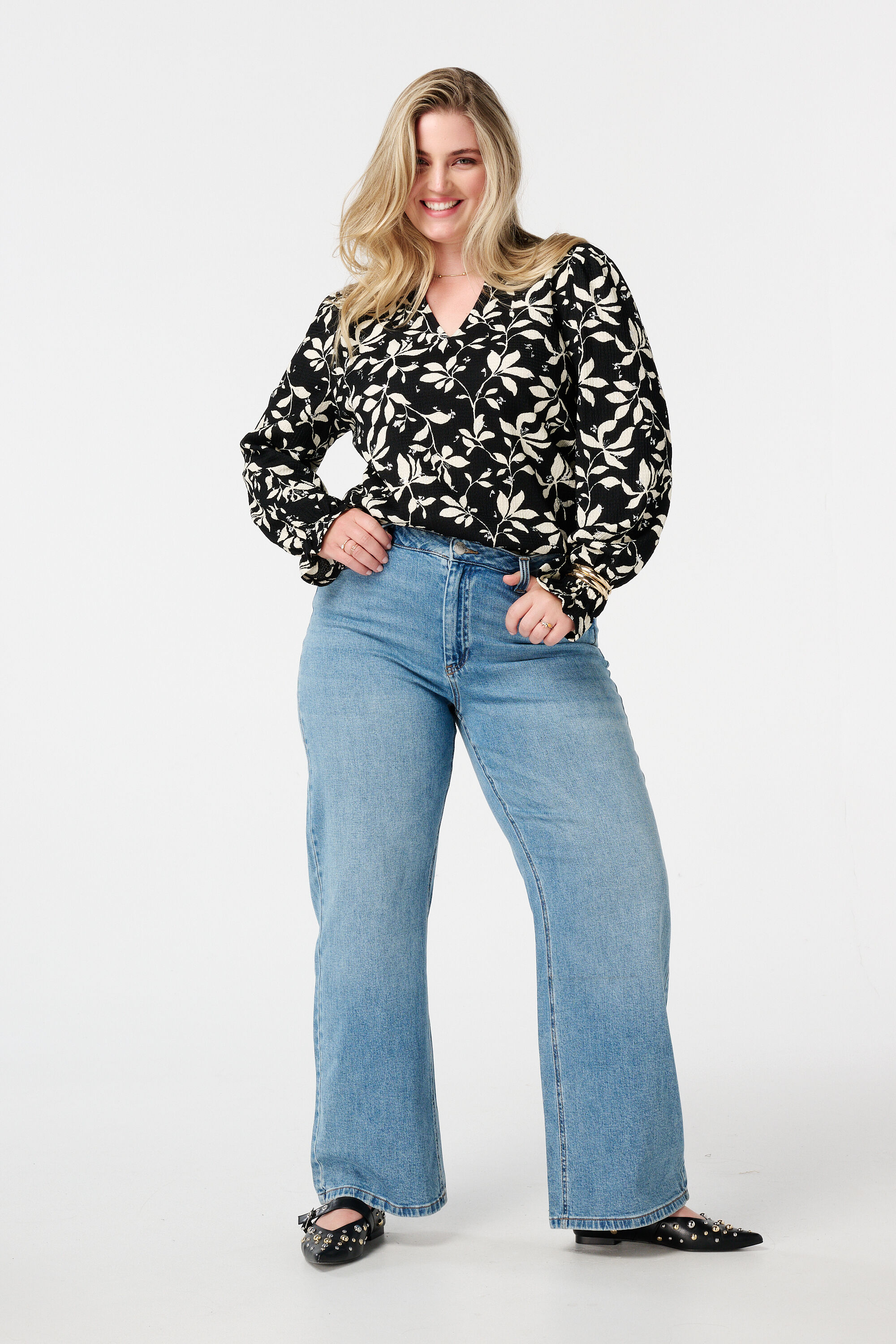 Bedrucktes und strukturiertes Top image number 5