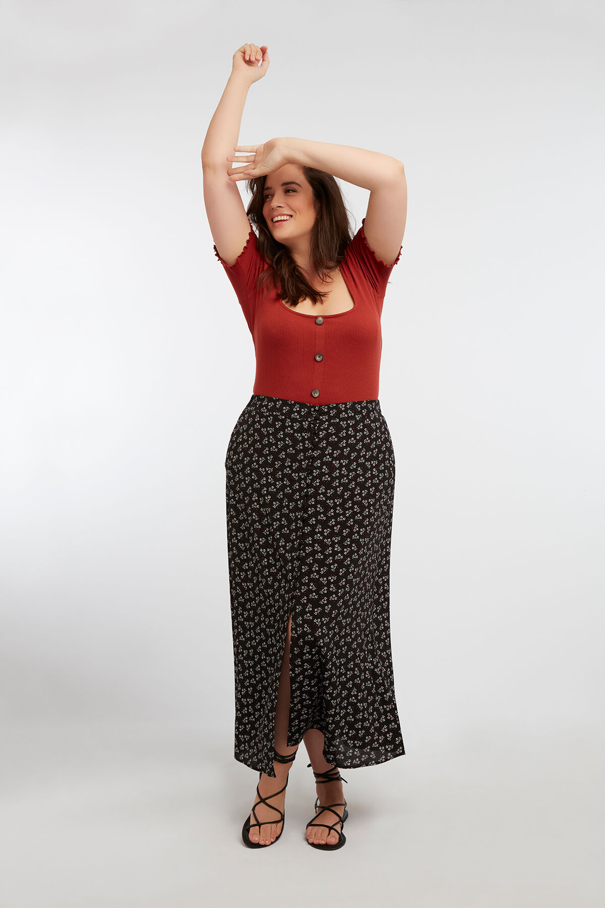 Maxi-Rock im Button-Down-Style image number 4