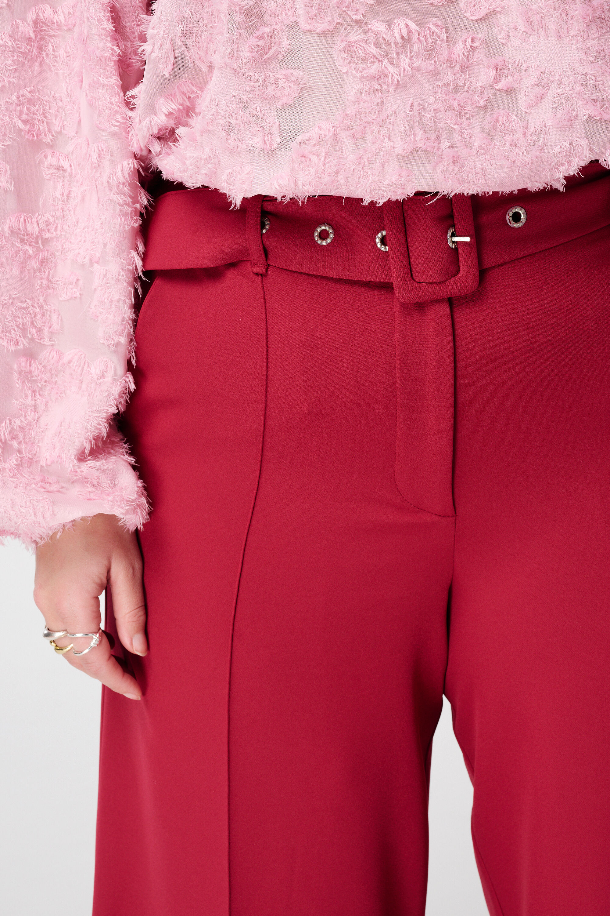 Weite Hose mit G&uuml;rtel image number 4