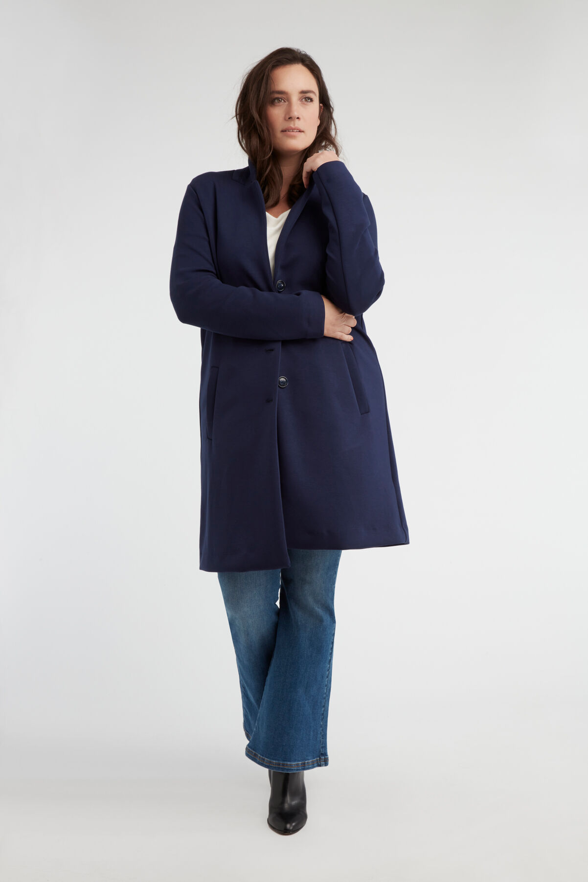 Mantel mit Revers image number 3