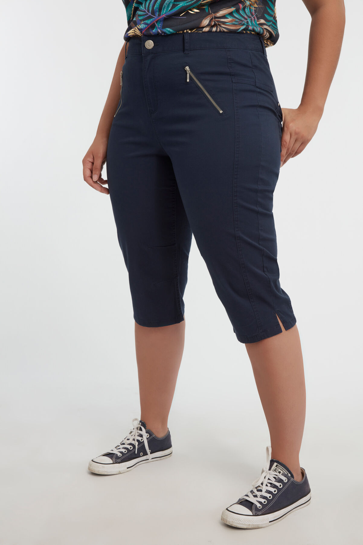 Baumwoll-Caprihose image number 3