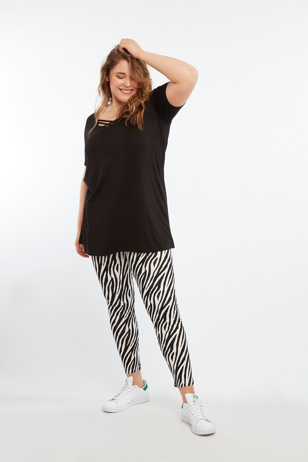 Leggings mit Zebra-Print image number 4