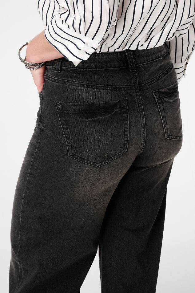 Jeans mit weitem Bein und hoher Taille image number 4