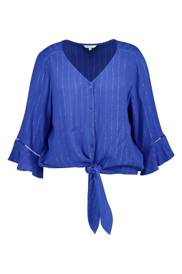 Bluse mit metallischen Verzierungen image number 1