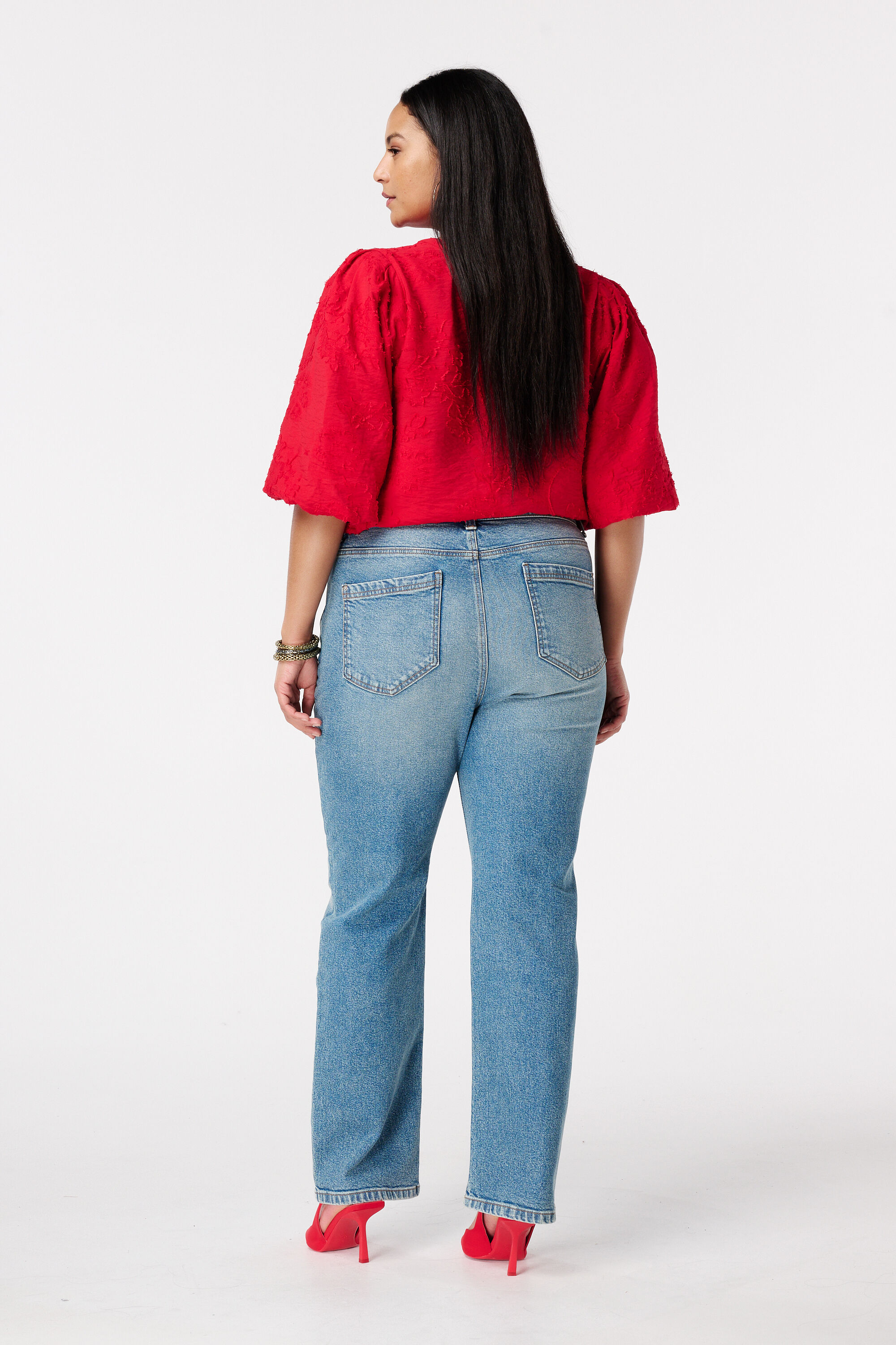 Straight Leg Jeans mit Mid Waist image number 3