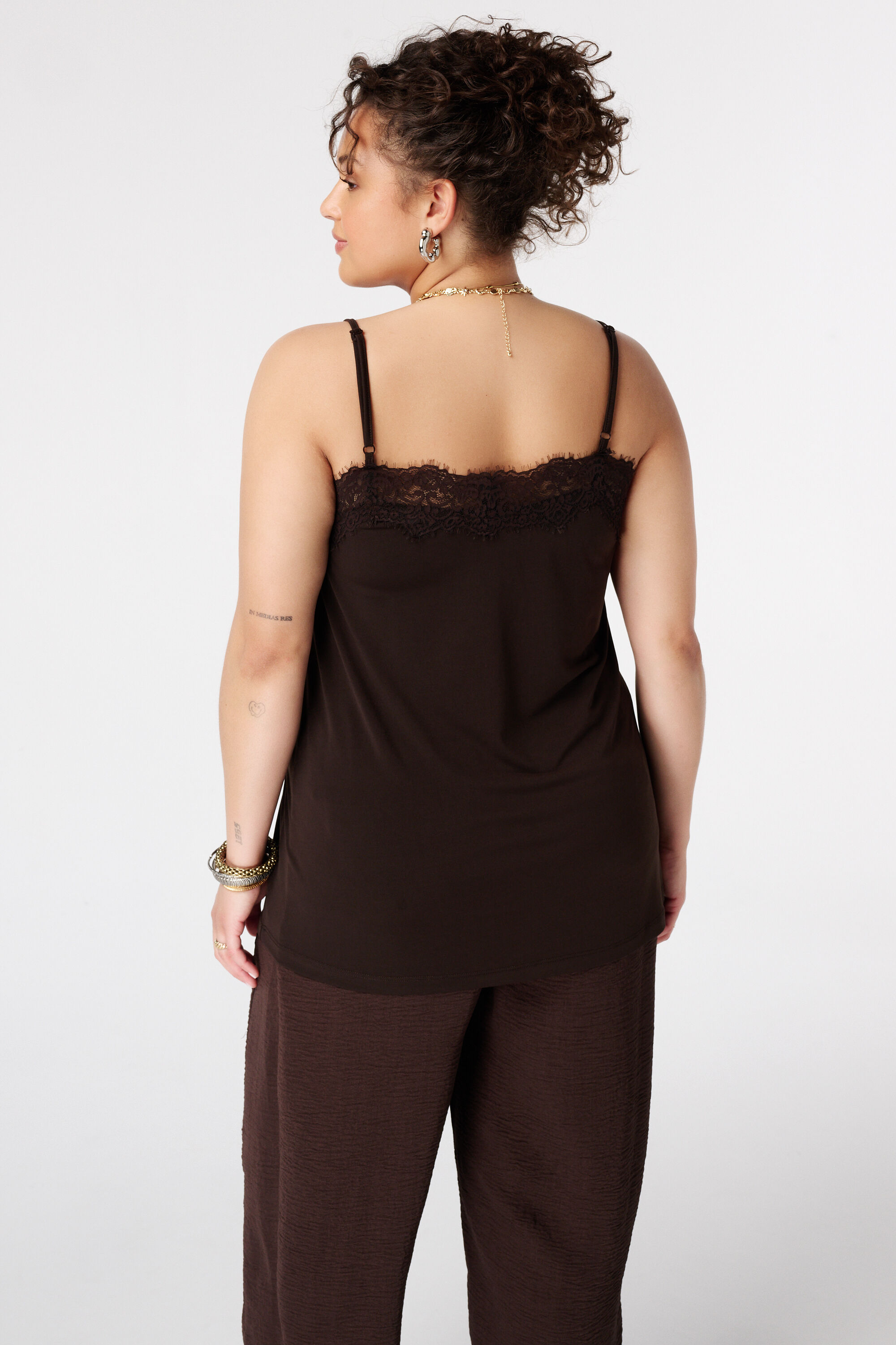 Langes Top mit Spitze image number 3