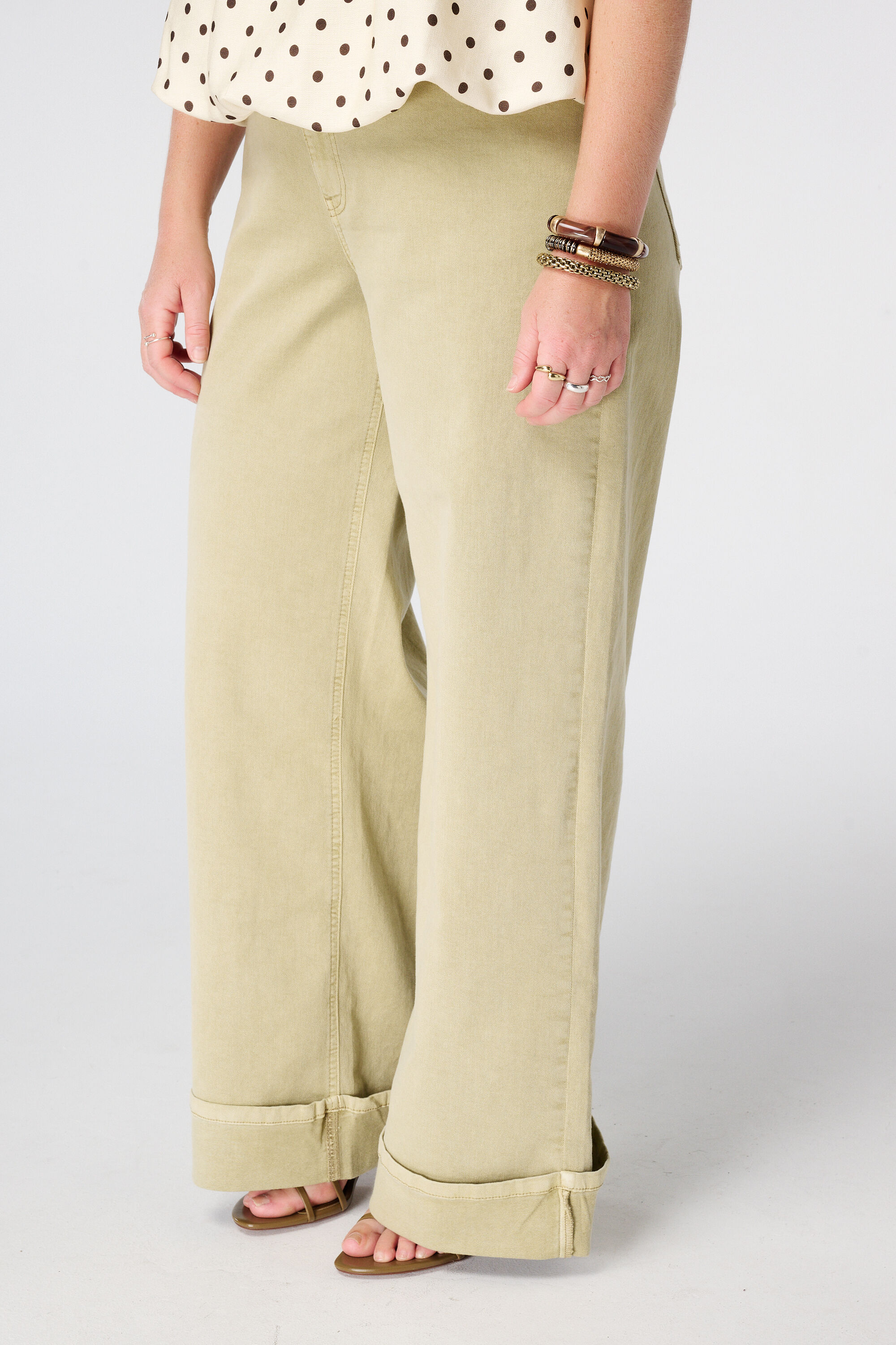 Wide Leg Jeans mit umgeschlagenem Saum image number 5