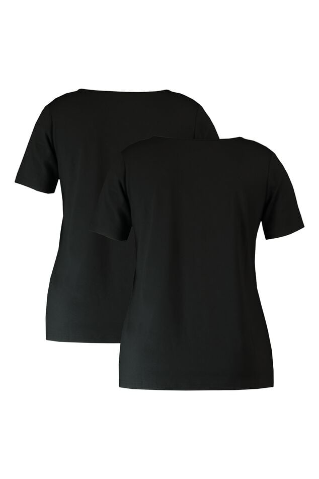 2er-Pack T-Shirts mit V-Ausschnitt image number 2