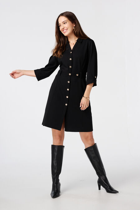 Kleid mit Zierknöpfen Kleid mit Zierknöpfen